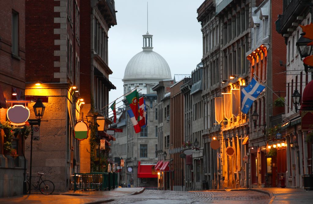 Old Montreal, the oldest area in the city of Montreal, Quebec, Canada.