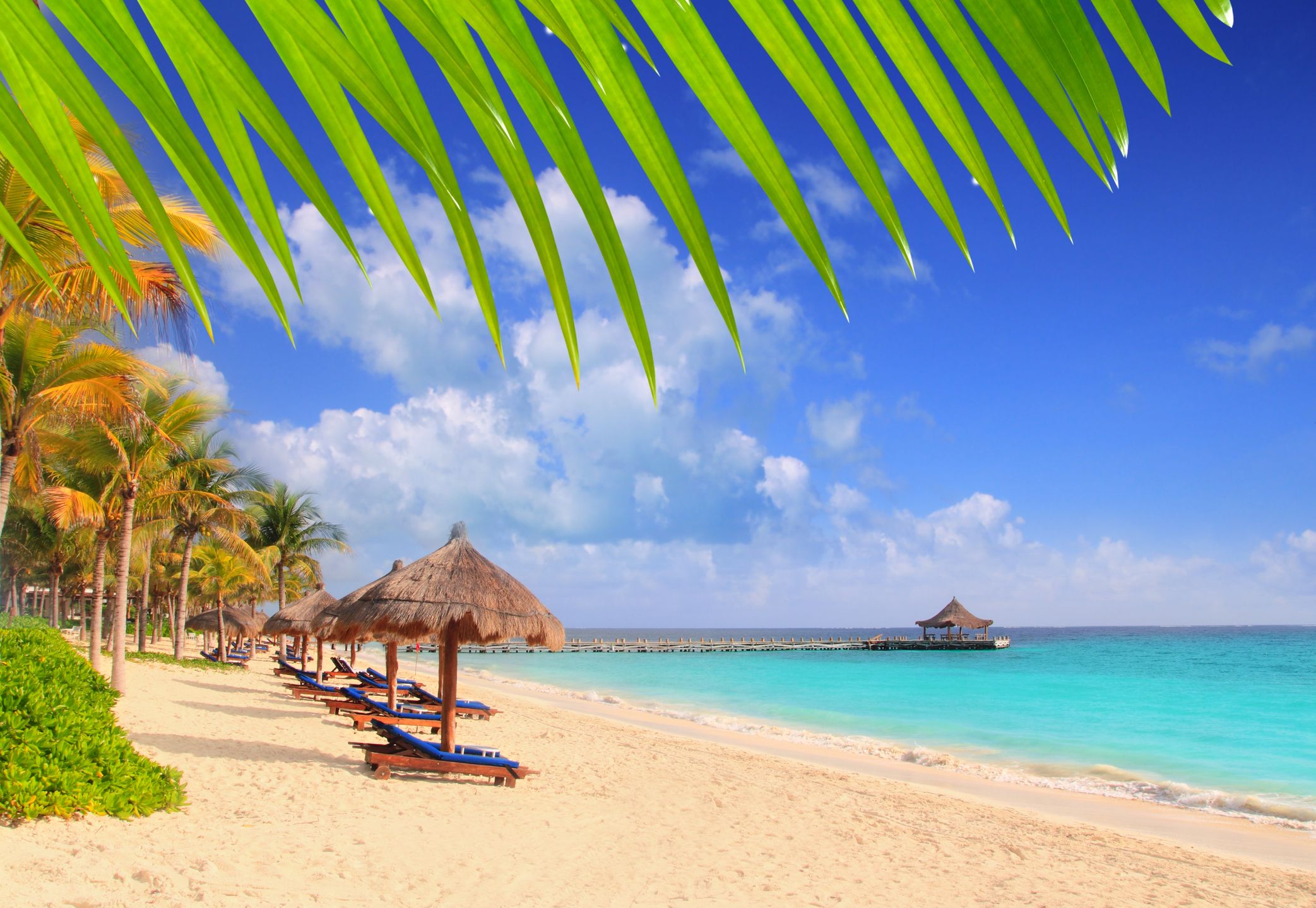 Mexico's Mayan Riviera tropical beach