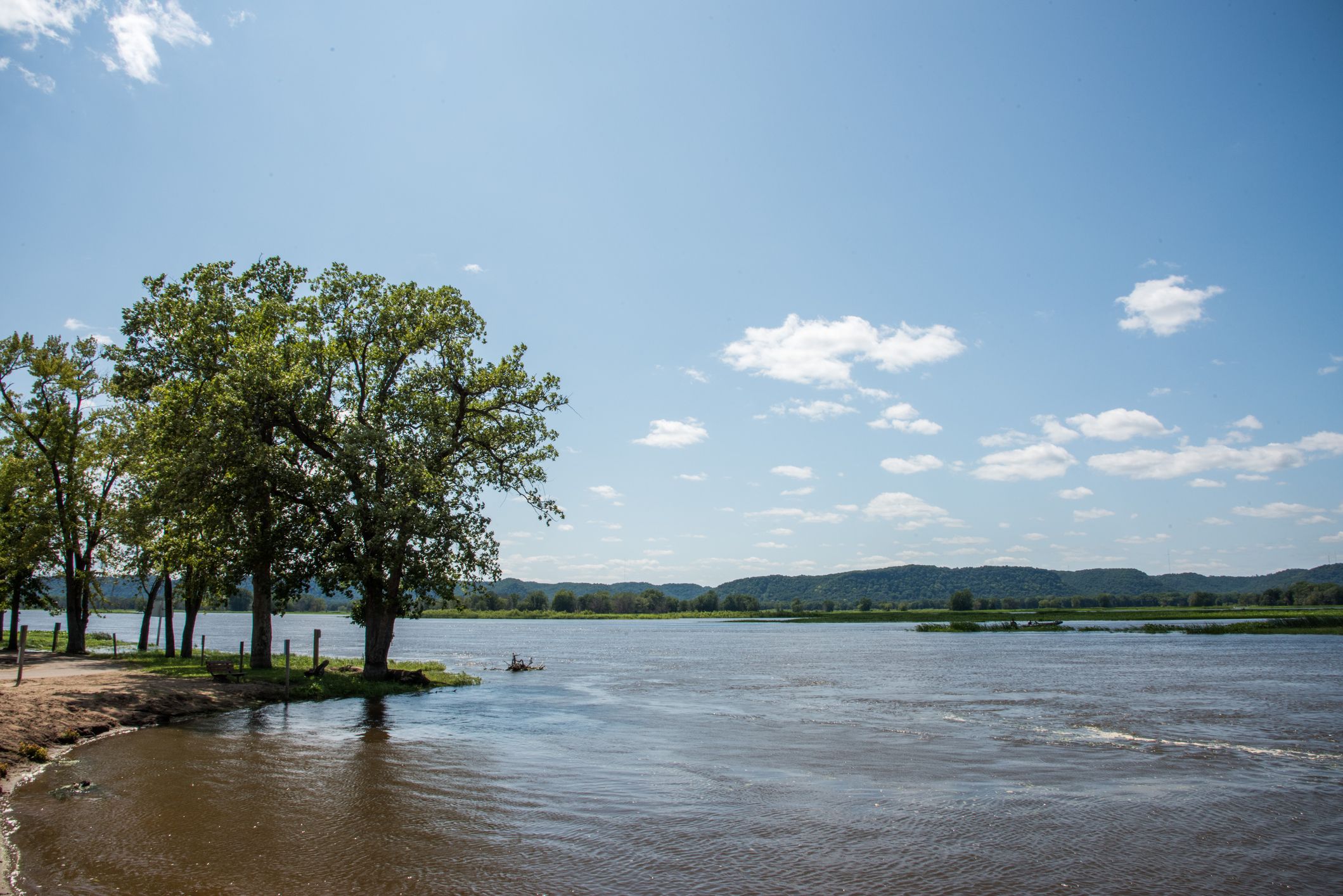 Beach along the La Crosse River, Wisconsin