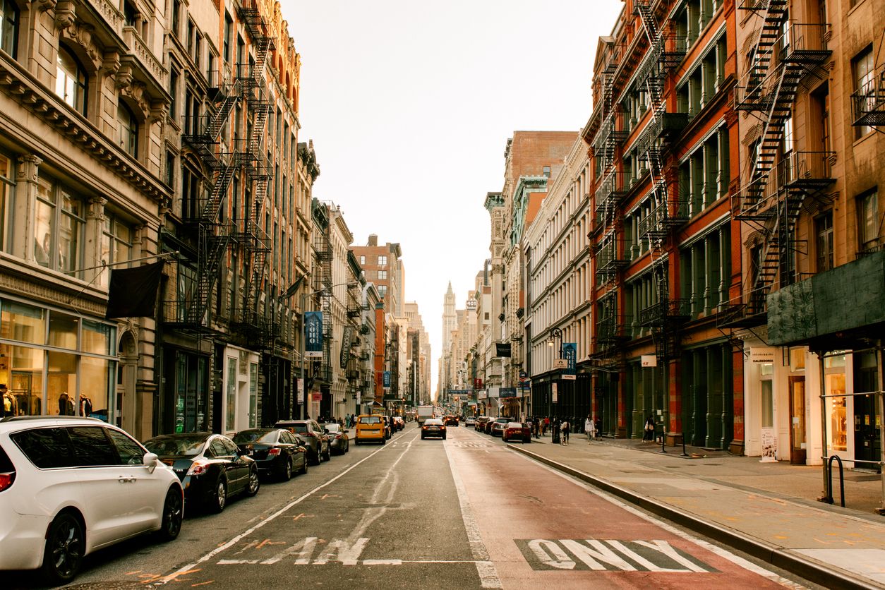 New York City Soho at Sunset