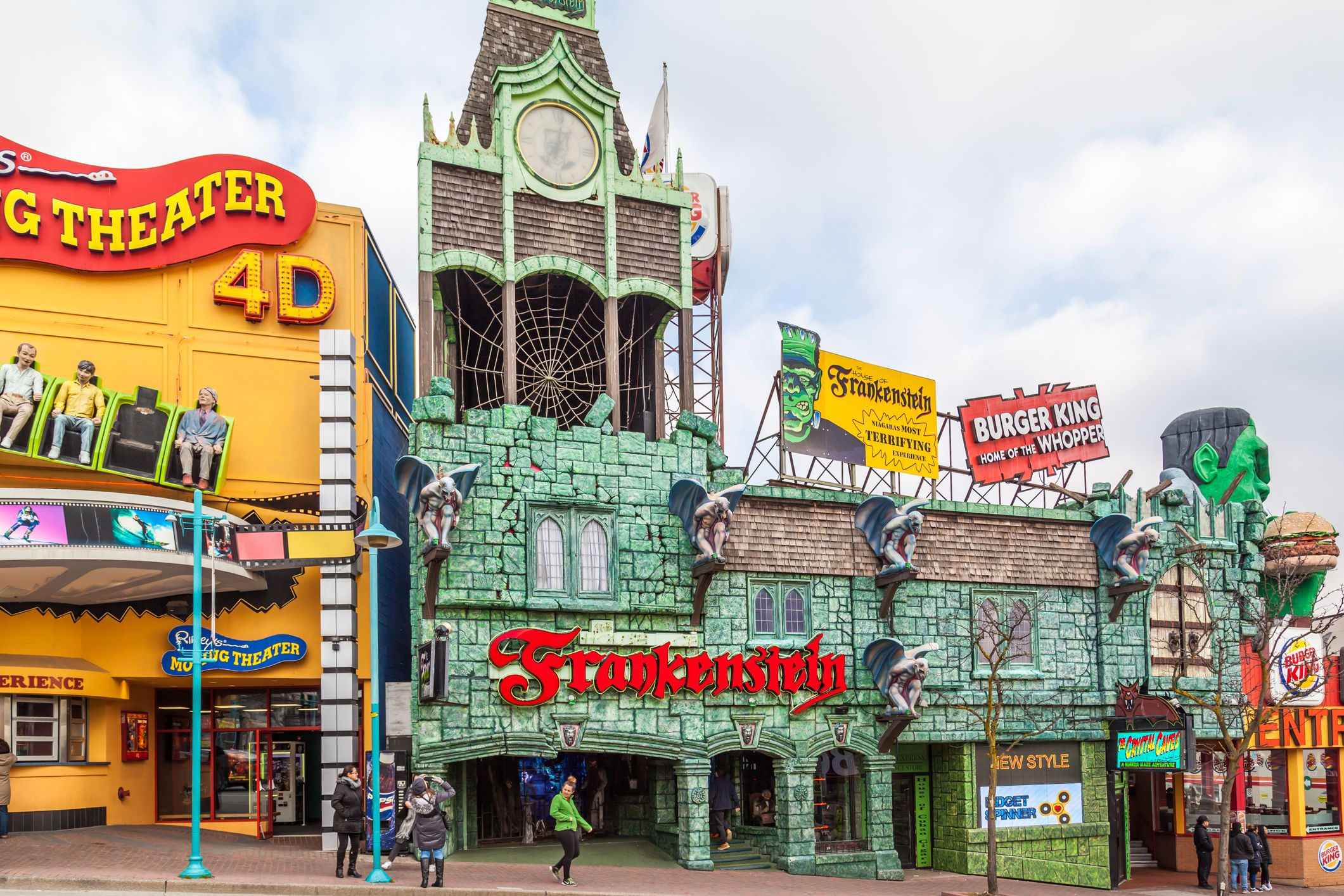 View of Clifton Hill, known as the " Street of Fun", one of the major tourist promenades in Niagara Falls, Ontario