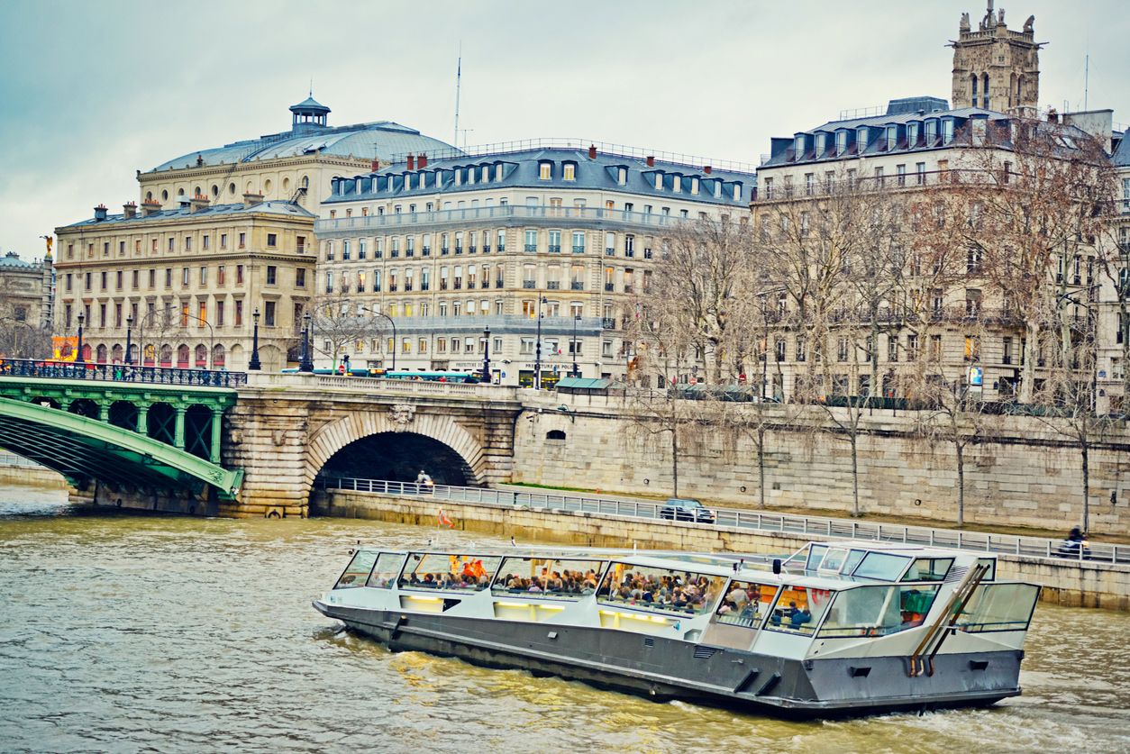 Bateaux-Mouches on Seine River, Paris