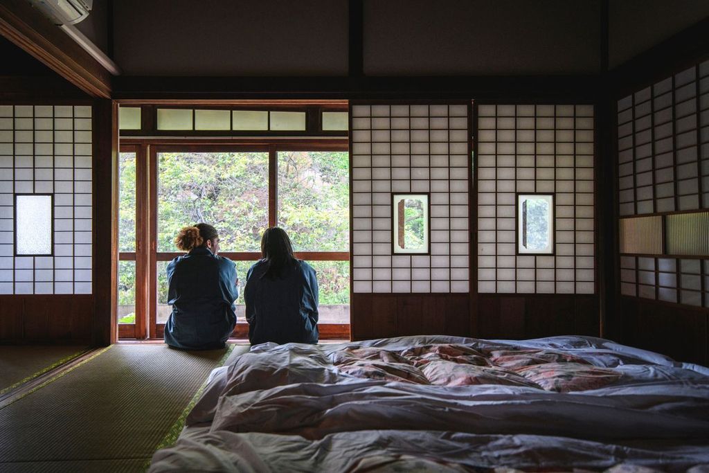 Male and Female Guests at Tokyo Ryokan