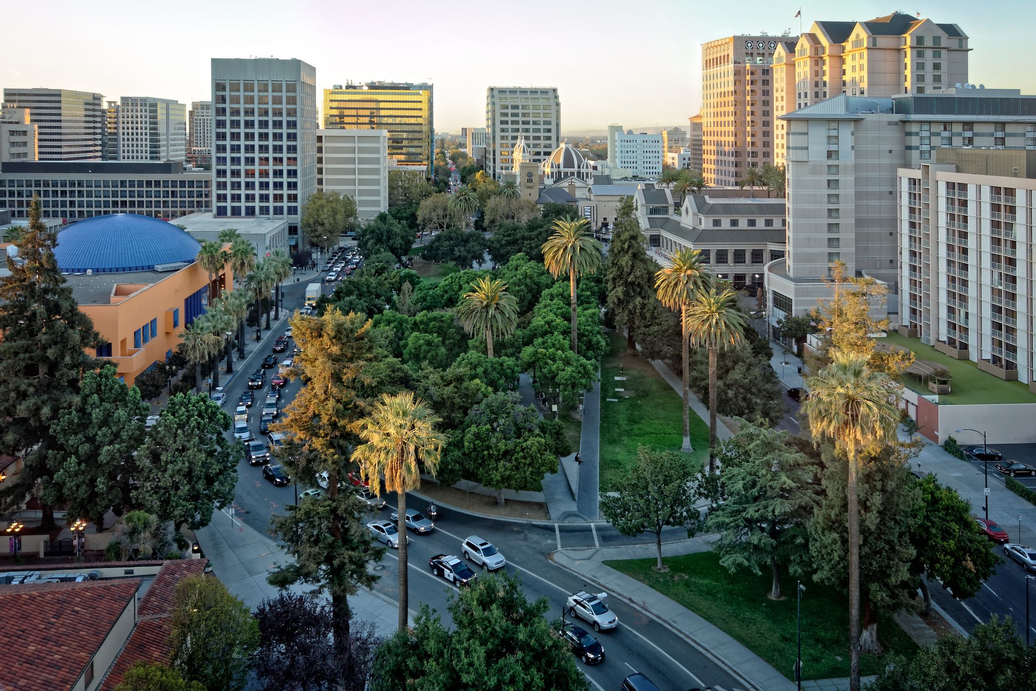 Plaza de Cesar Chavez in San Jose, California