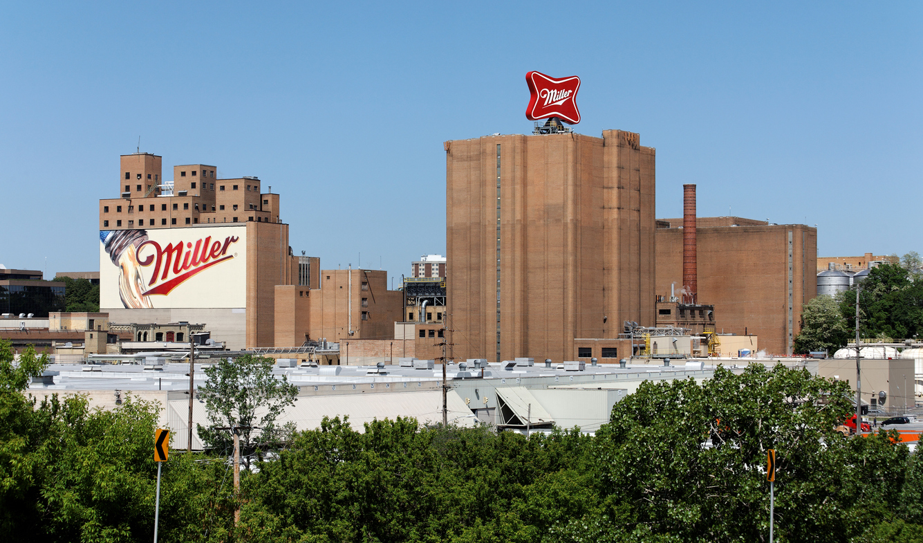 The Miller Brewery complex in Milwaukee, Wisconsin. The Miller Brewing Company is a well known American beer brewing company
