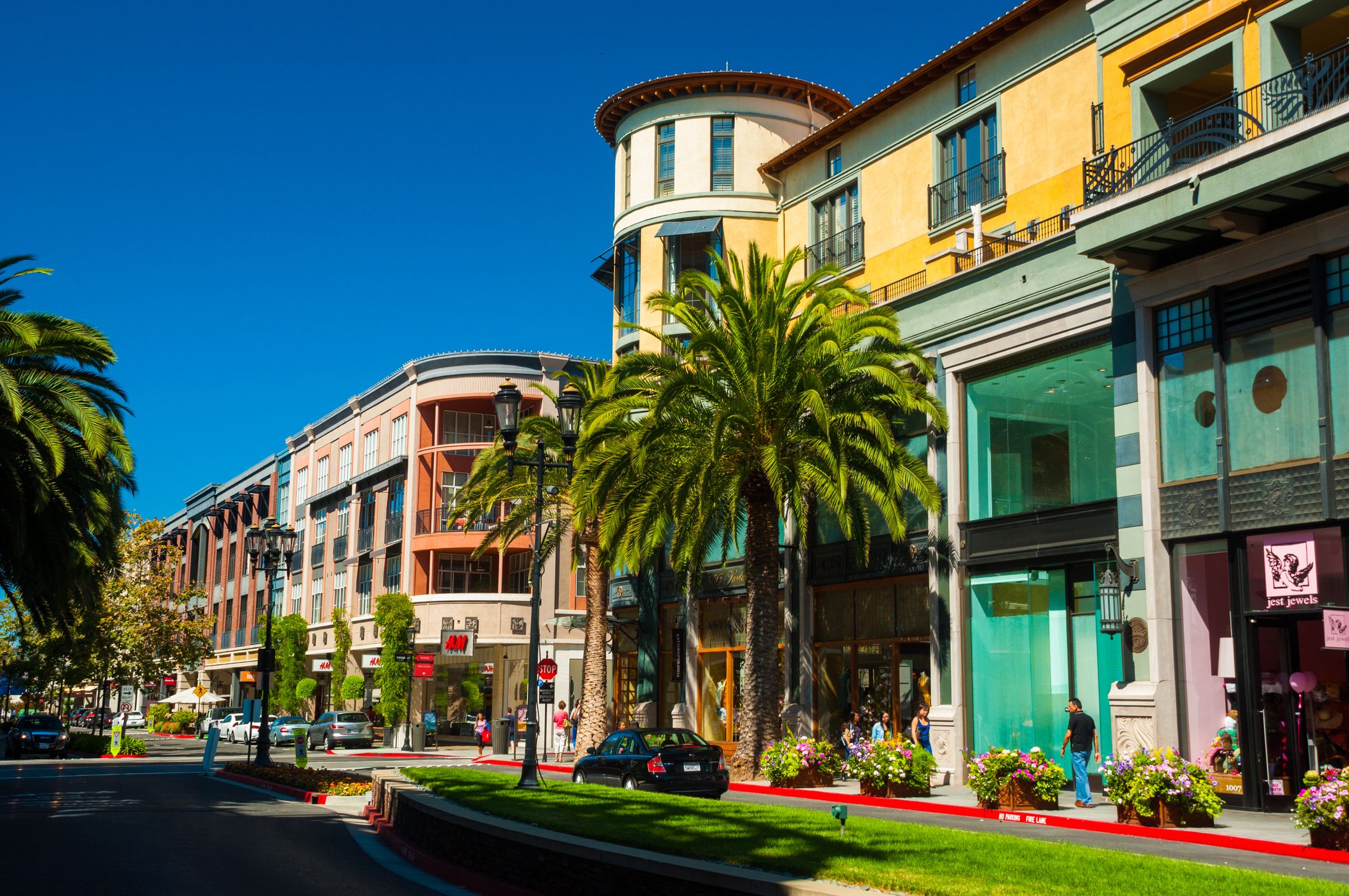 Santana Row buildings in San Jose, California