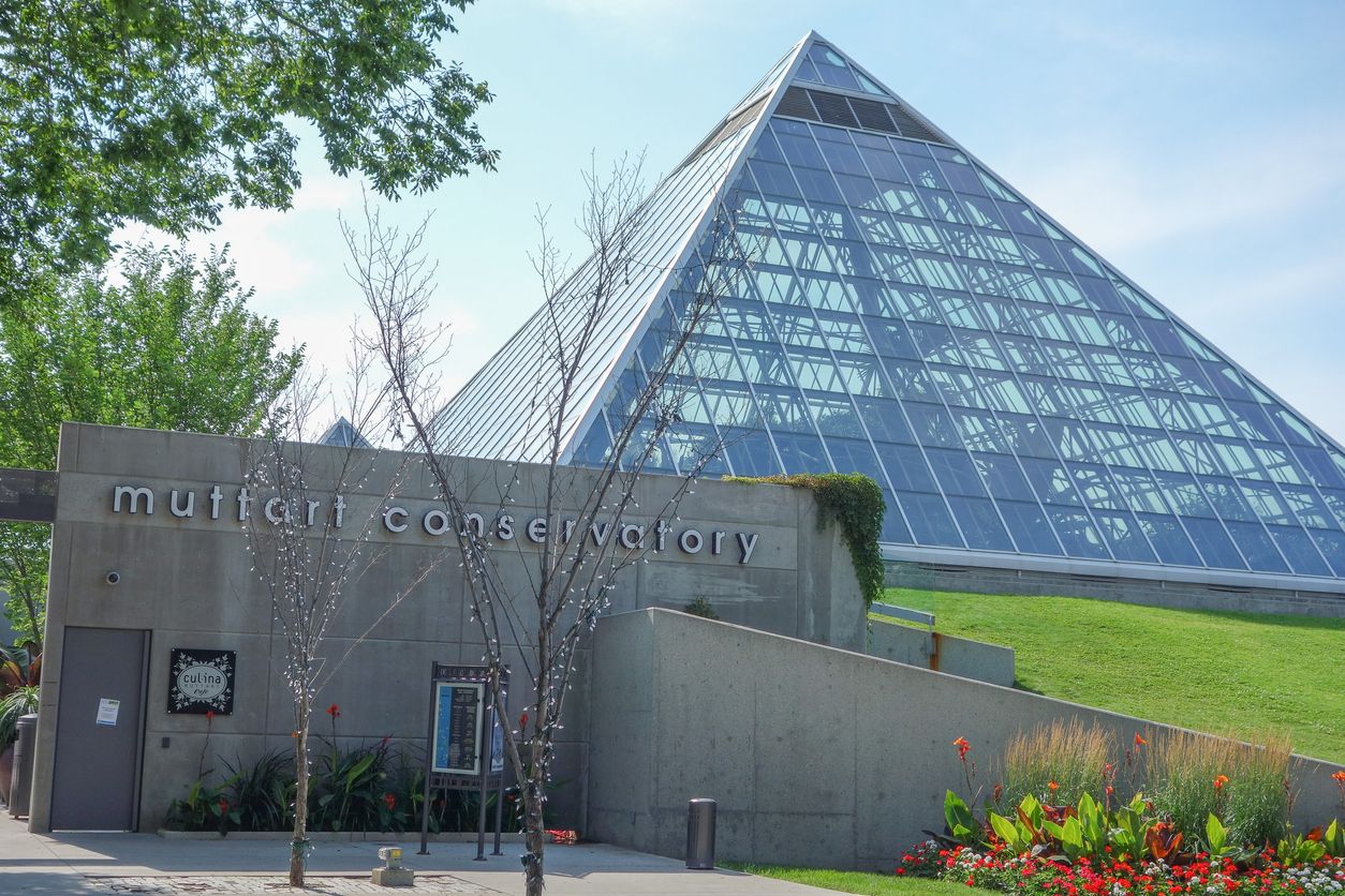 Muttart Conservatory in Edmonton Canada