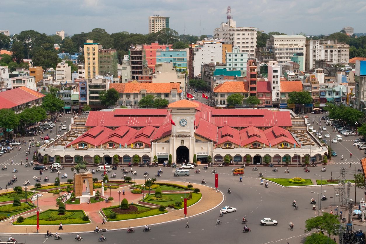 Ho Chi Minh City's famous Ben Thanh market.