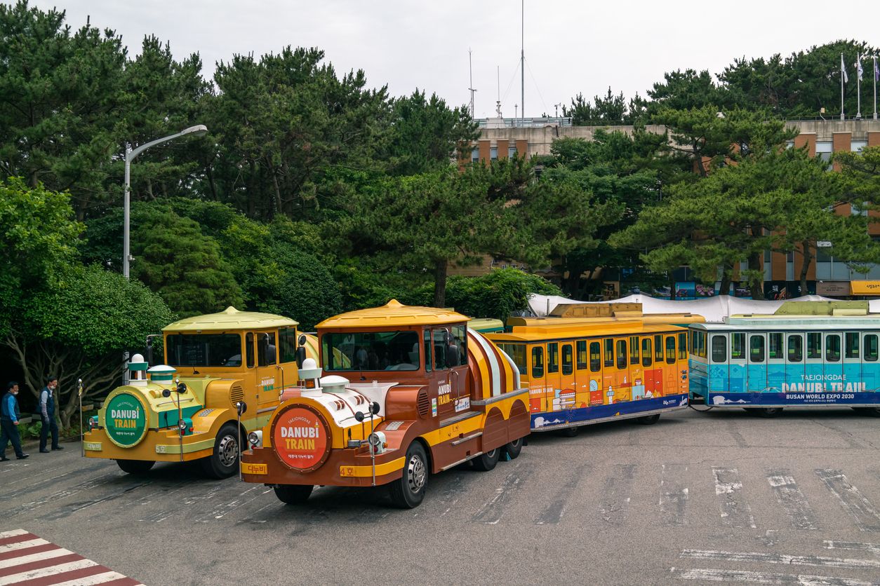 Taejongdae Amusement Park, a world-renowned tourist destination in Busan, South Korea