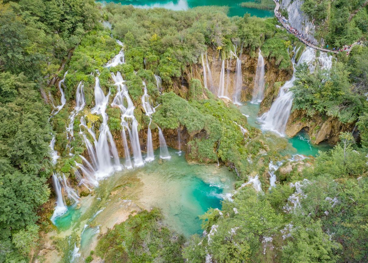 Waterfalls, Plitvice Lakes National Park, Croatia