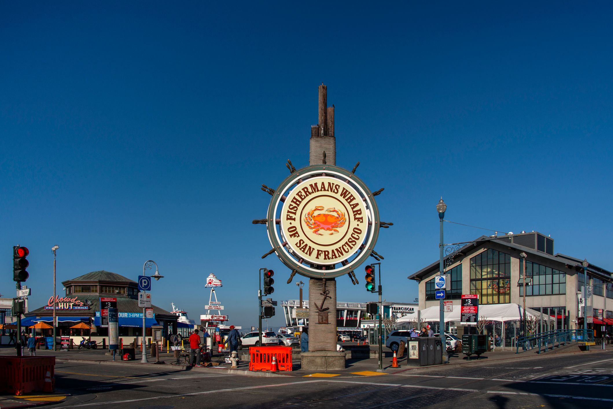 The famous sign at Fisherman’s Wharf in San Francisco