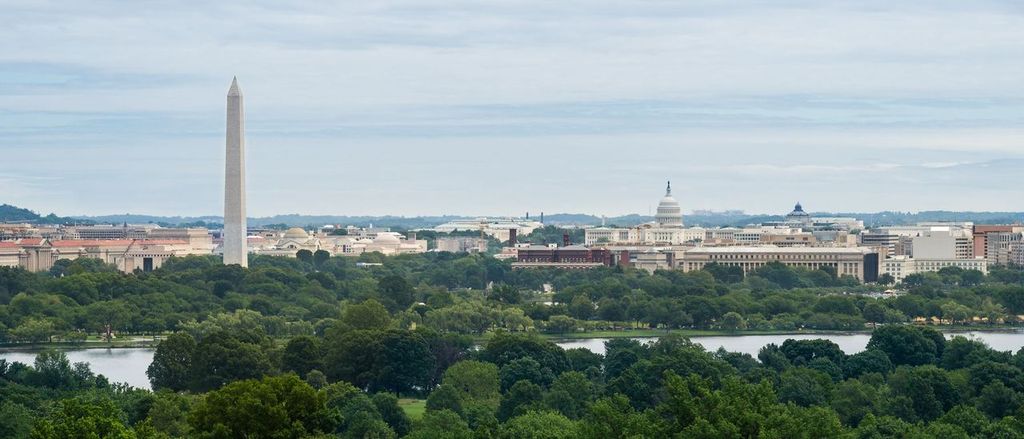 Panorama of Washington, D.C. USA
