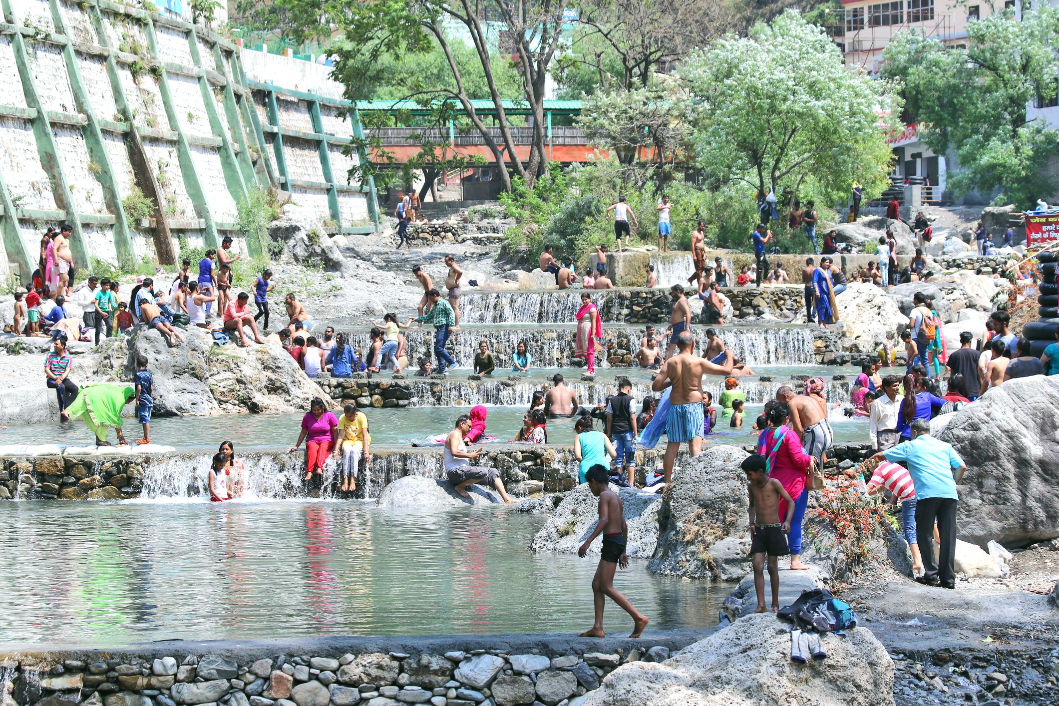Sahastradhara sulphur water spring