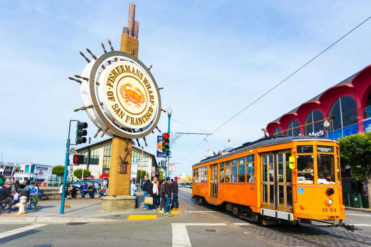 Fisherman's Wharf Sign San Francisco Cable Car