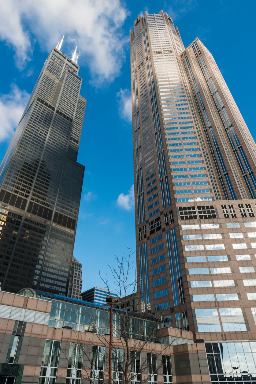 The Willis Tower and 311 South Wacker building