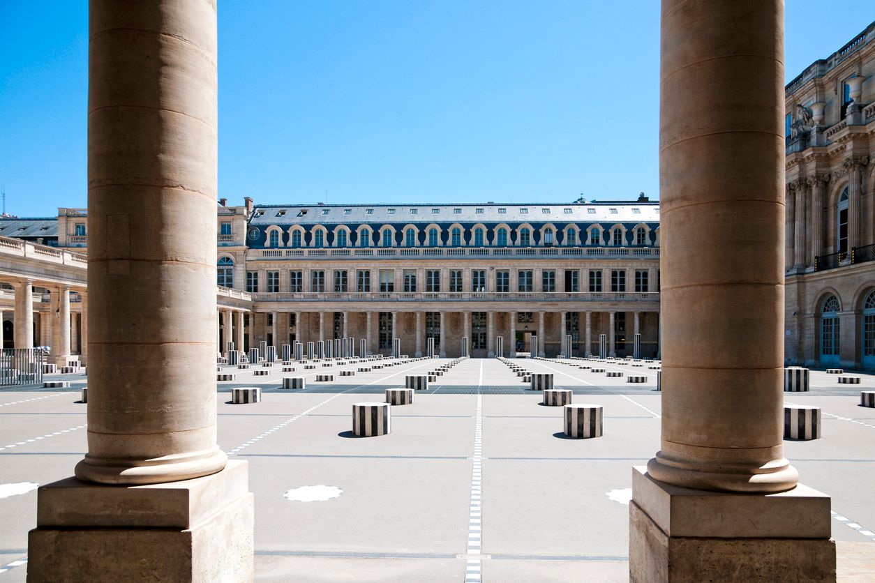 Buren columns in Palais royal, Paris