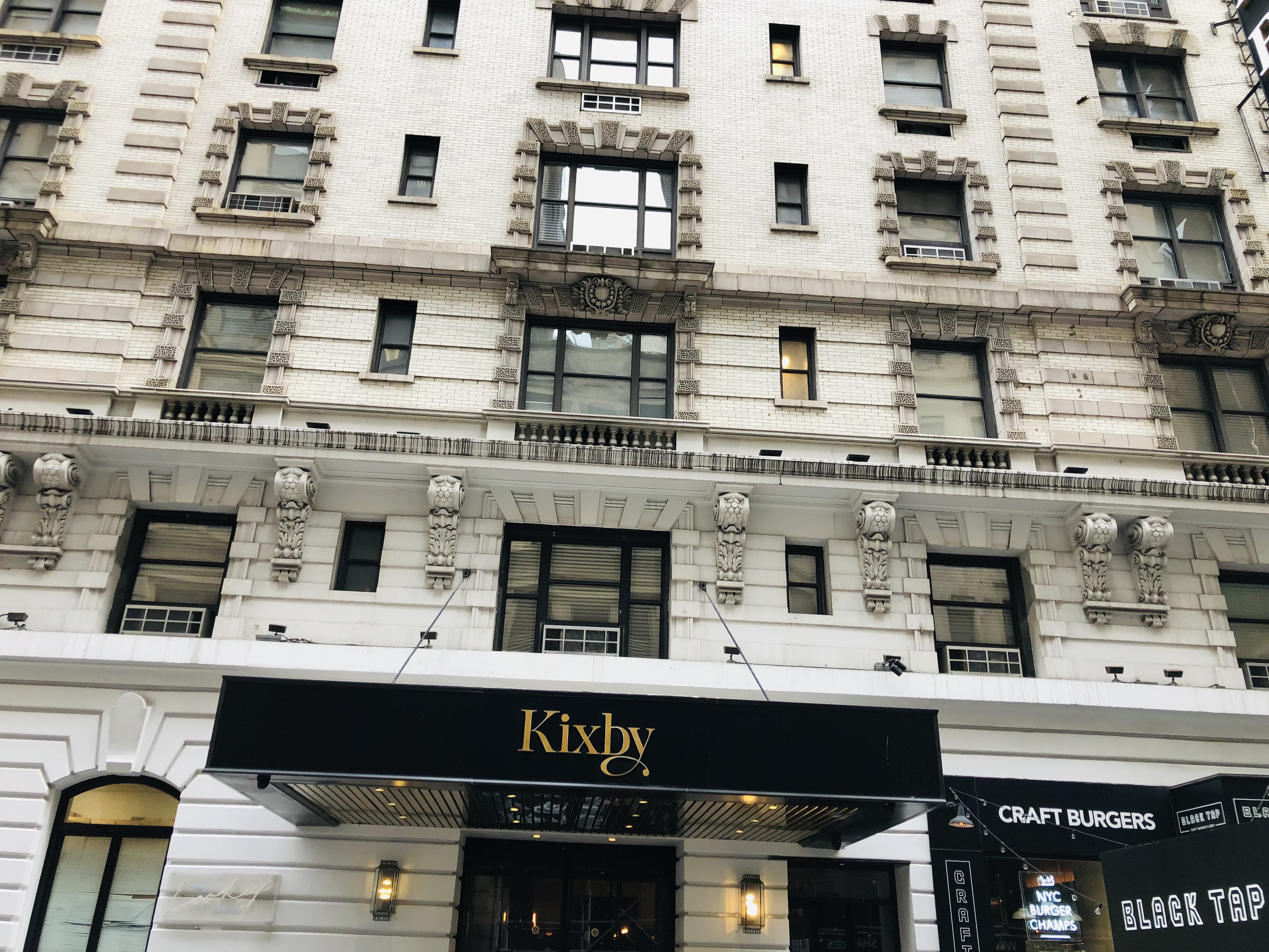 Front entrance of the Kixby Hotel