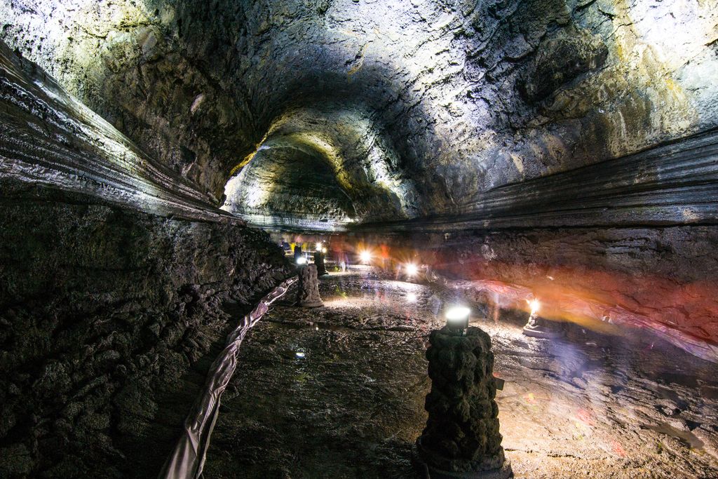 Manjanggul Cave in Jeju island in South Korea