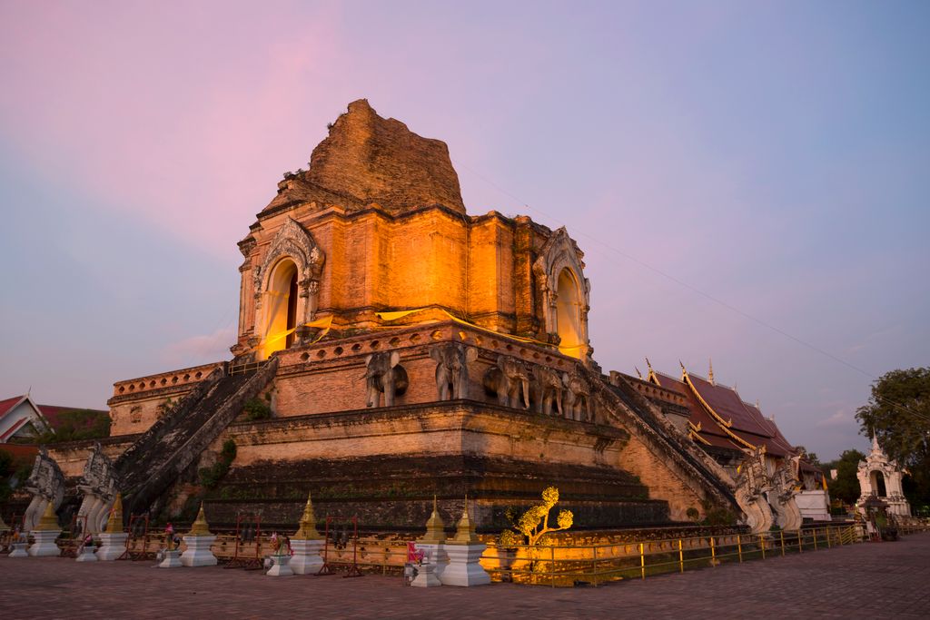 Wat Chedi Luang in Chiang Mai, Thailand