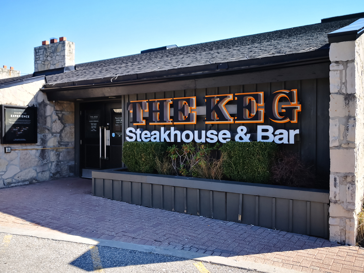 The Keg restaurant in Toronto, Canada