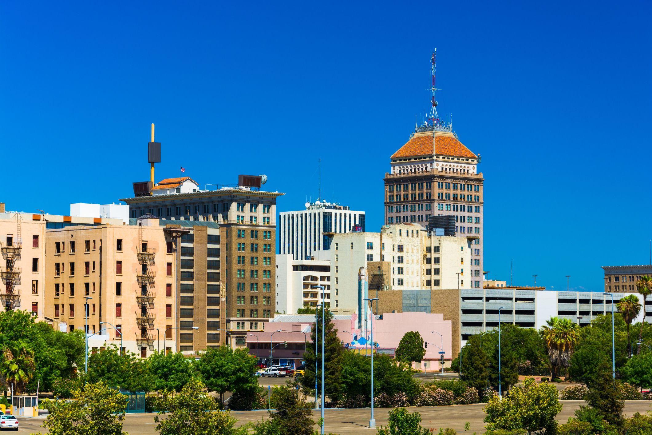Fresno downtown skyline