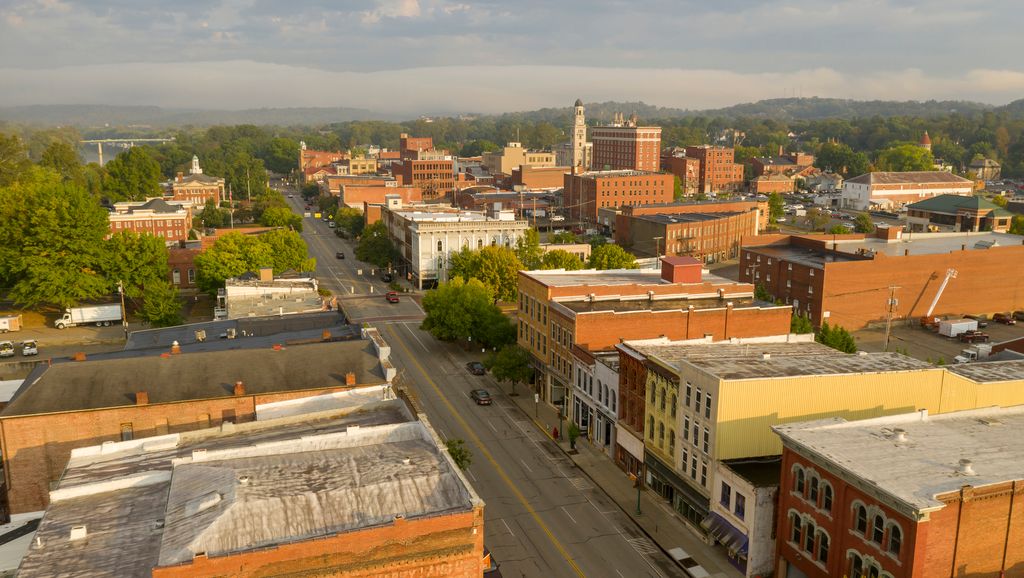 Downtown Main Street Marietta, Ohio