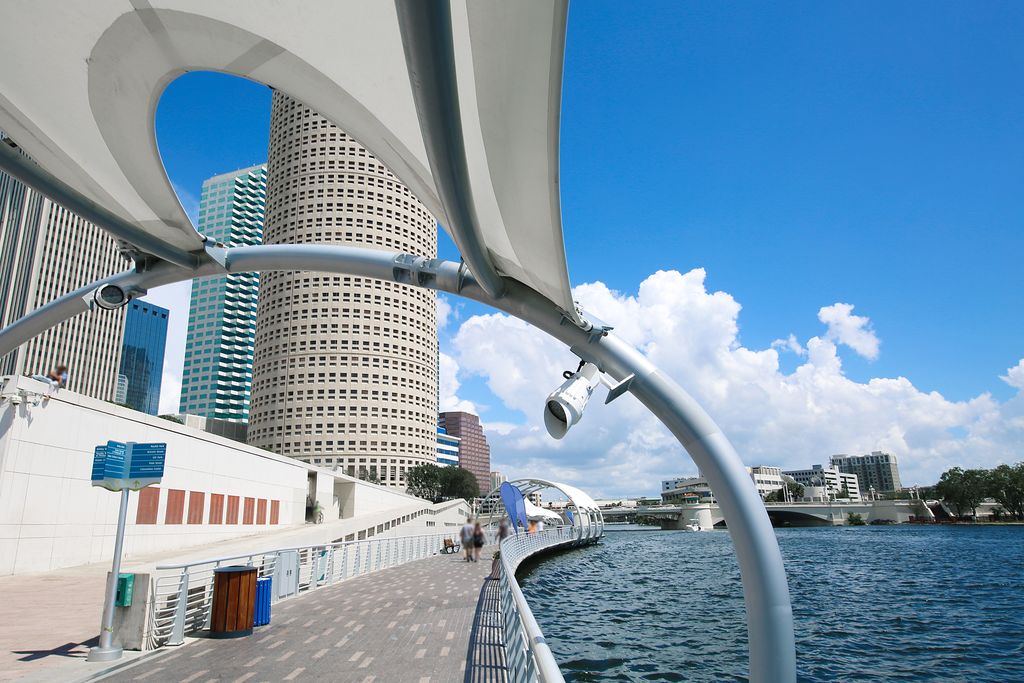 Tampa Riverwalk, Florida, USA.
