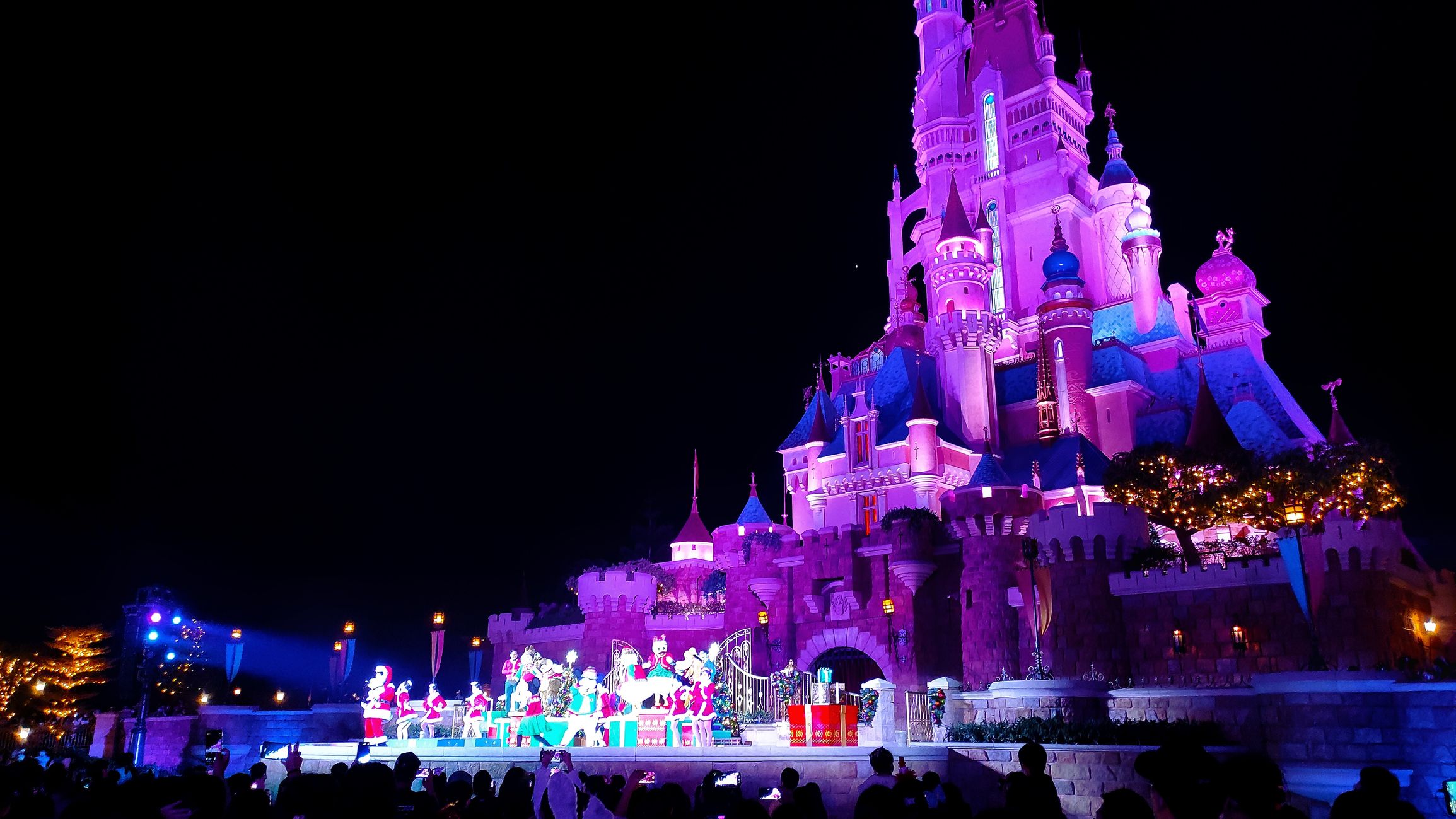 Amazing night view at Disneyland Resort Hong Kong