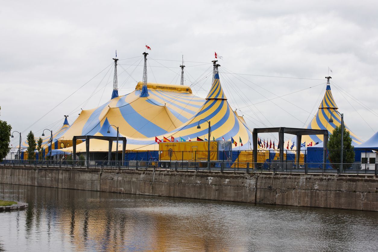 Circus tent of Cirque Du Soleil at Montreal