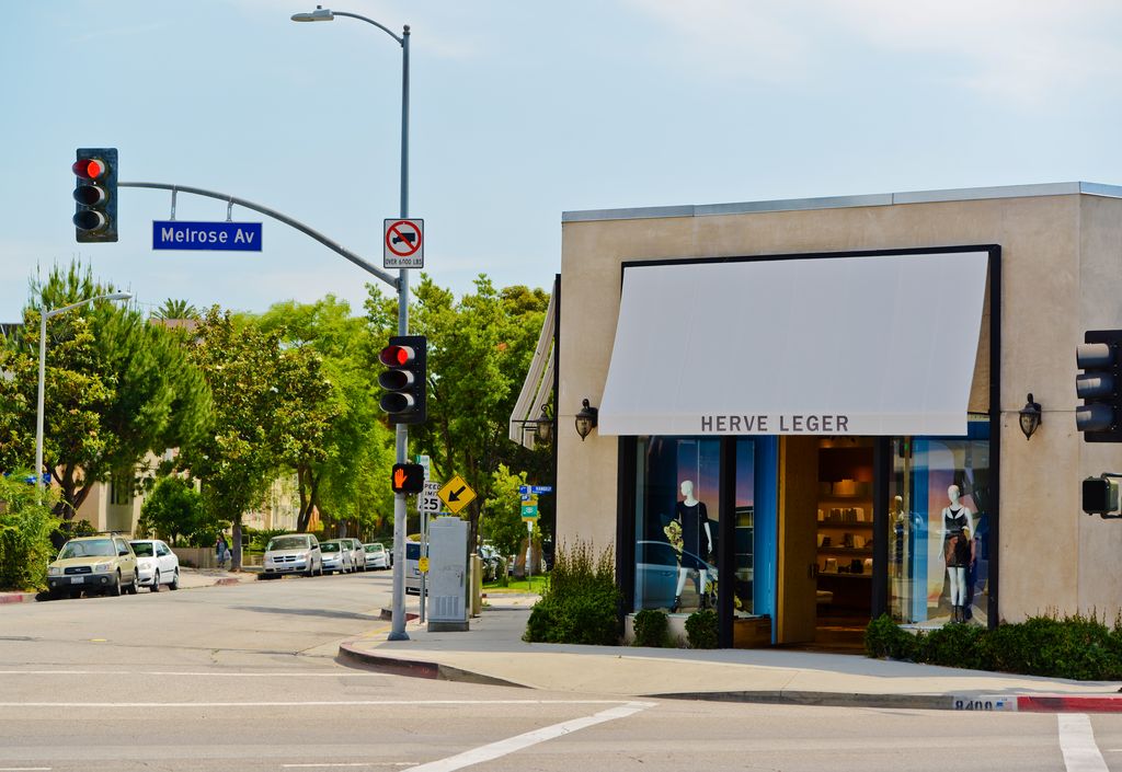 Herve Leger Store on Melrose Avenue, Los Angeles