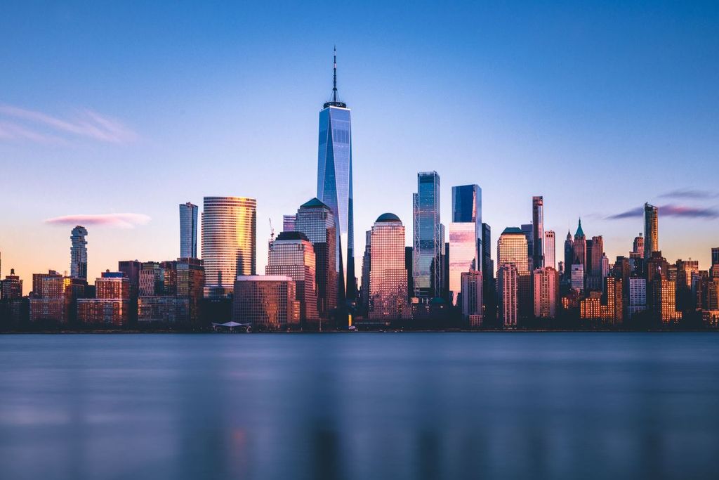 Freedom Tower and Lower Manhattan from New Jersey