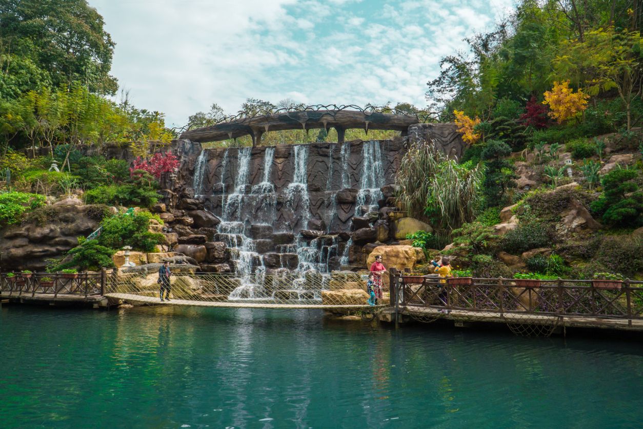 Gulong gorge, a famous scenic spot in Qingyuan city