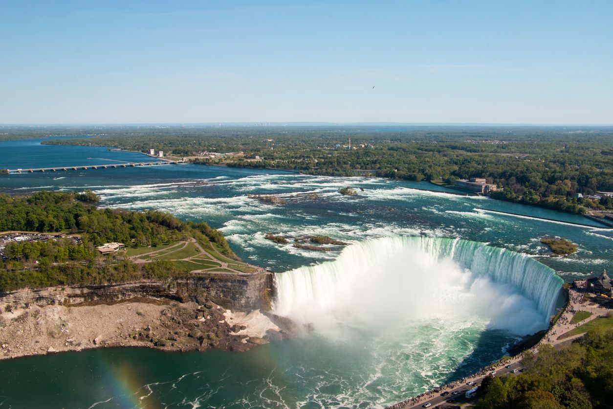 Aerial view of the Niagara Falls