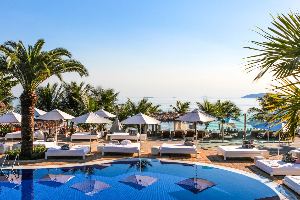 Resort beach in Brazil